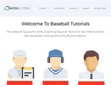 Tablet Screenshot of baseballtutorials.com